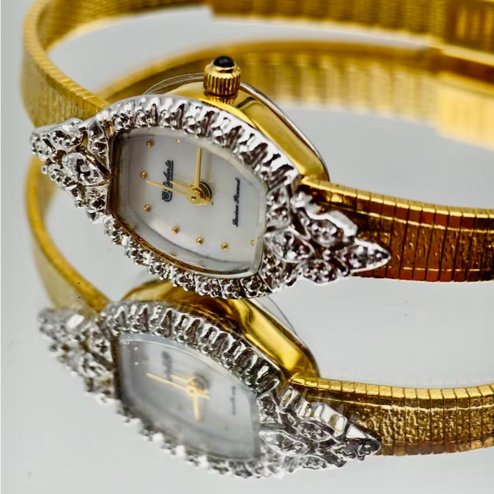 Elegant Gold and Silver Women's Watch